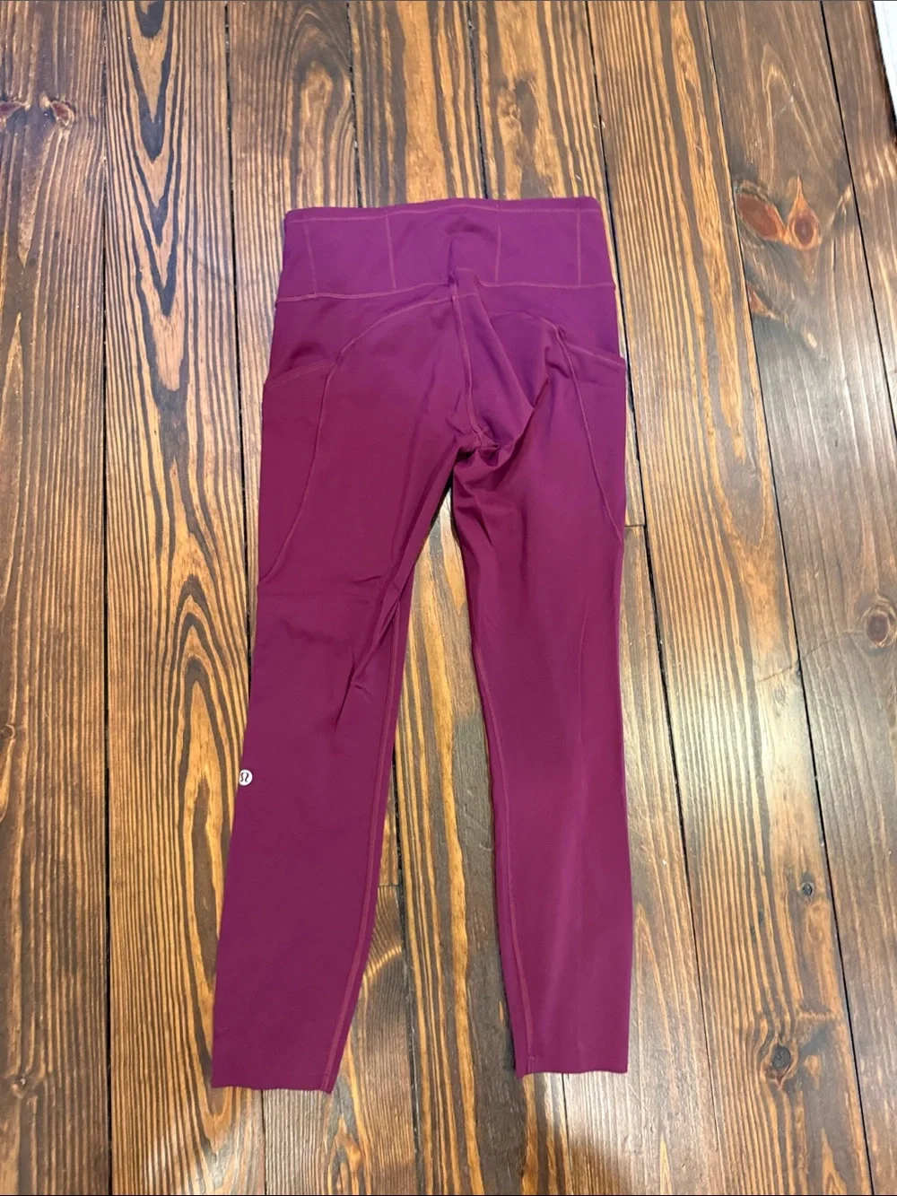 lululemon athletica Plum Leggings